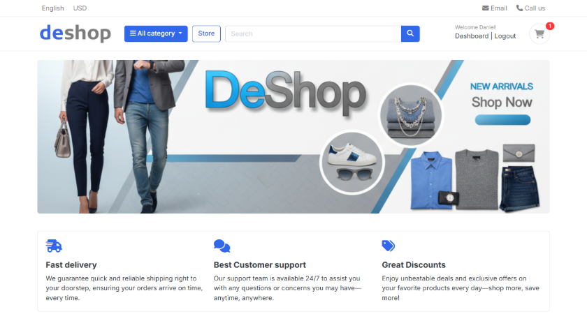 The Shop – Django E-commerce Platform