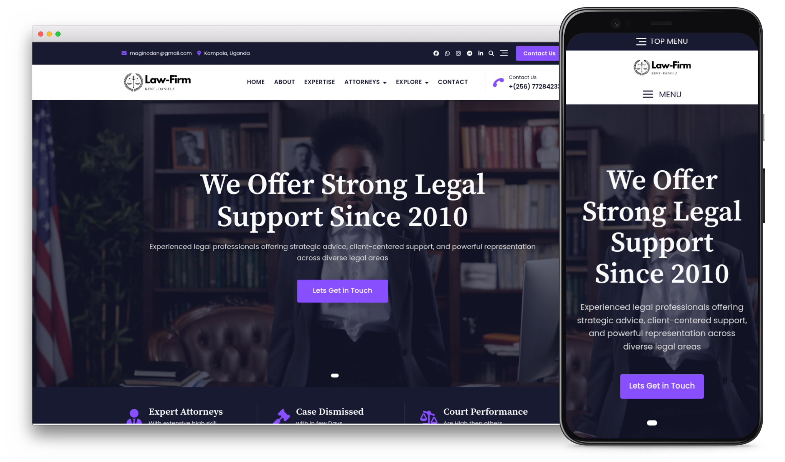 LawFirm website (cms)