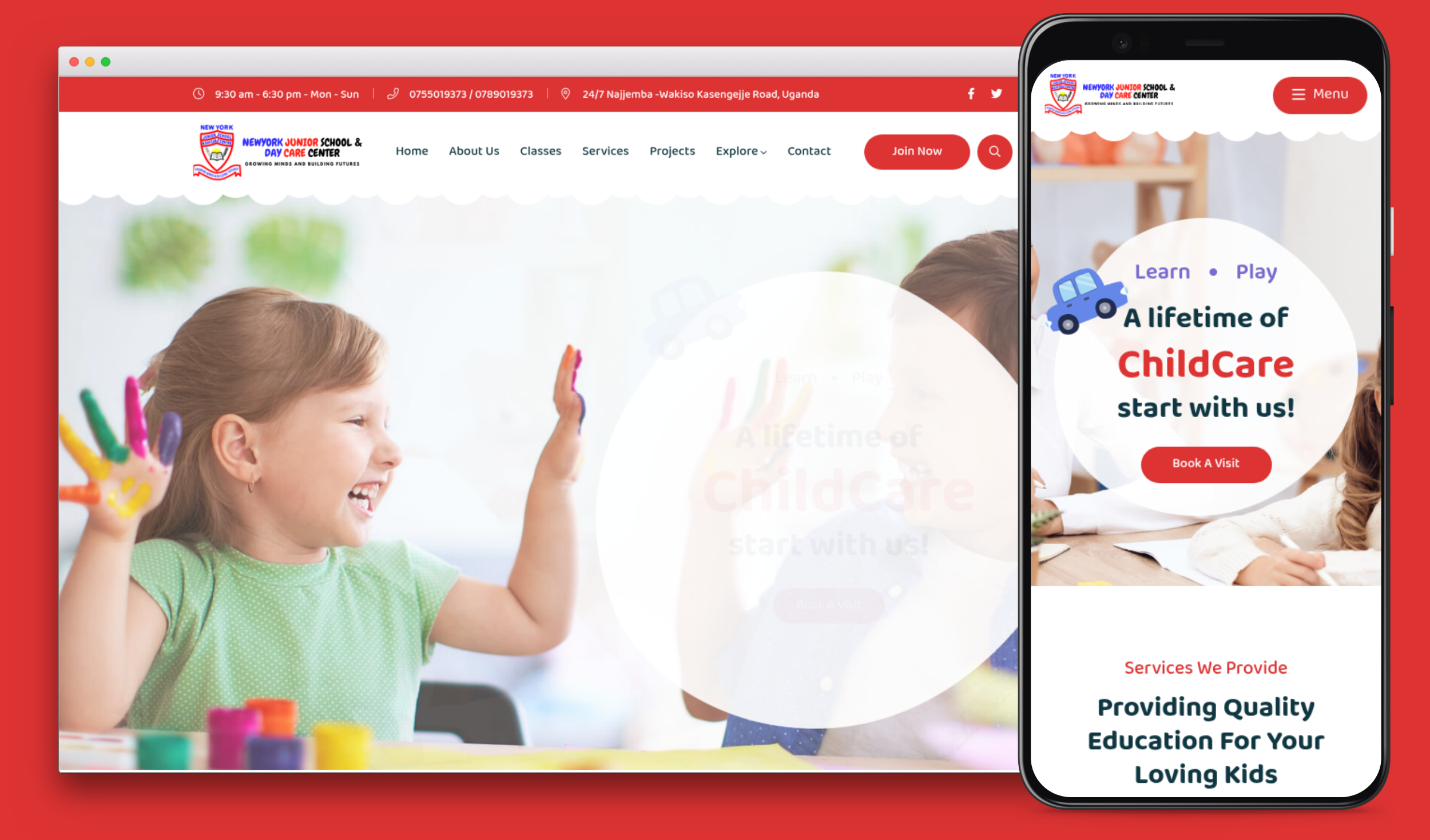 Newyork Junior School & Daycare Website