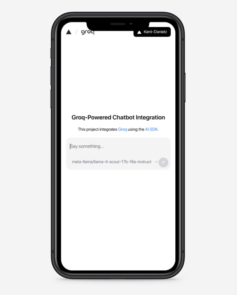 Groq-Powered General Purpose Chatbot