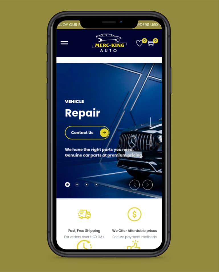 Merc-KingAuto – E-commerce Auto Parts Store