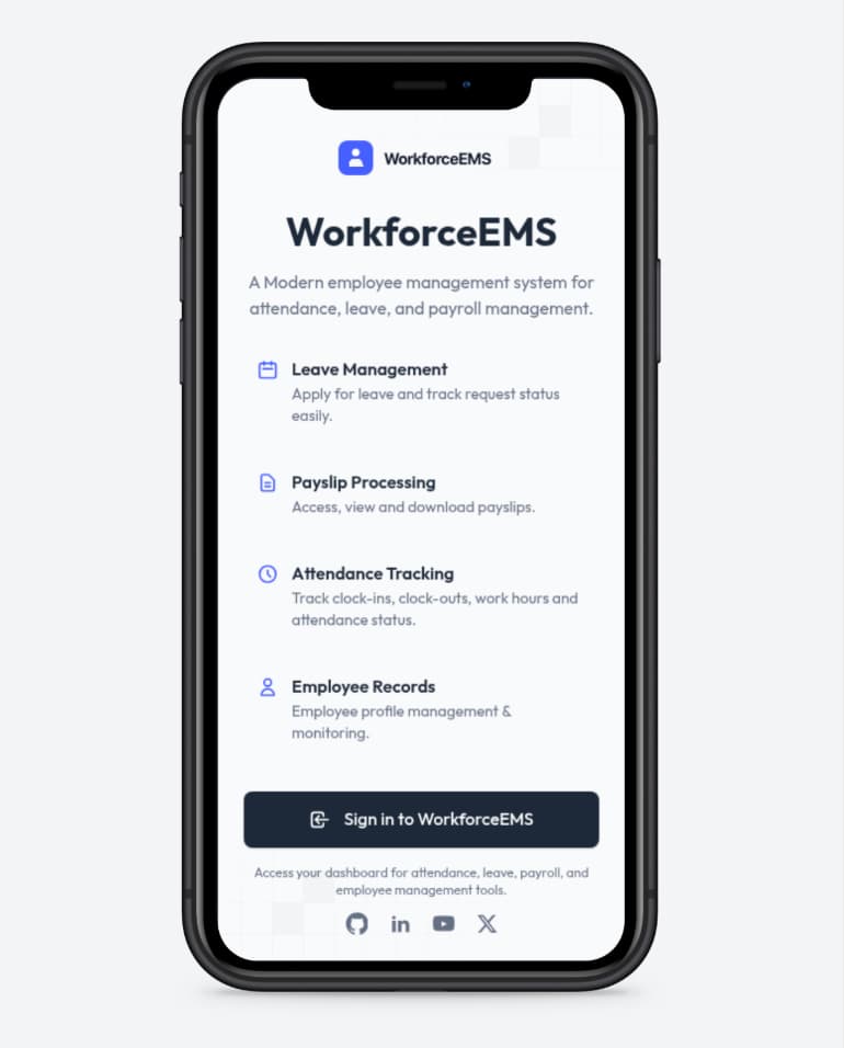 Workforce EMS – Employee Management System