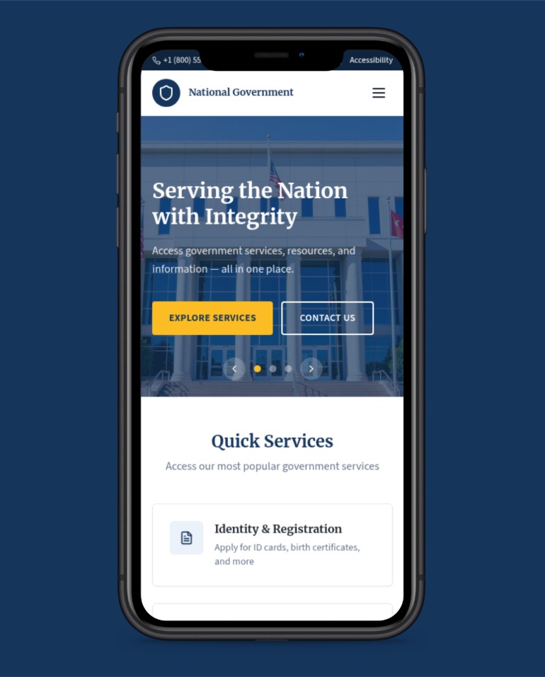 Government Website Template