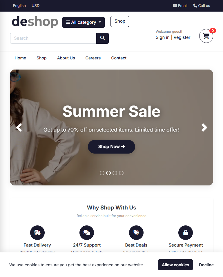 The Shop – Django E-commerce Platform