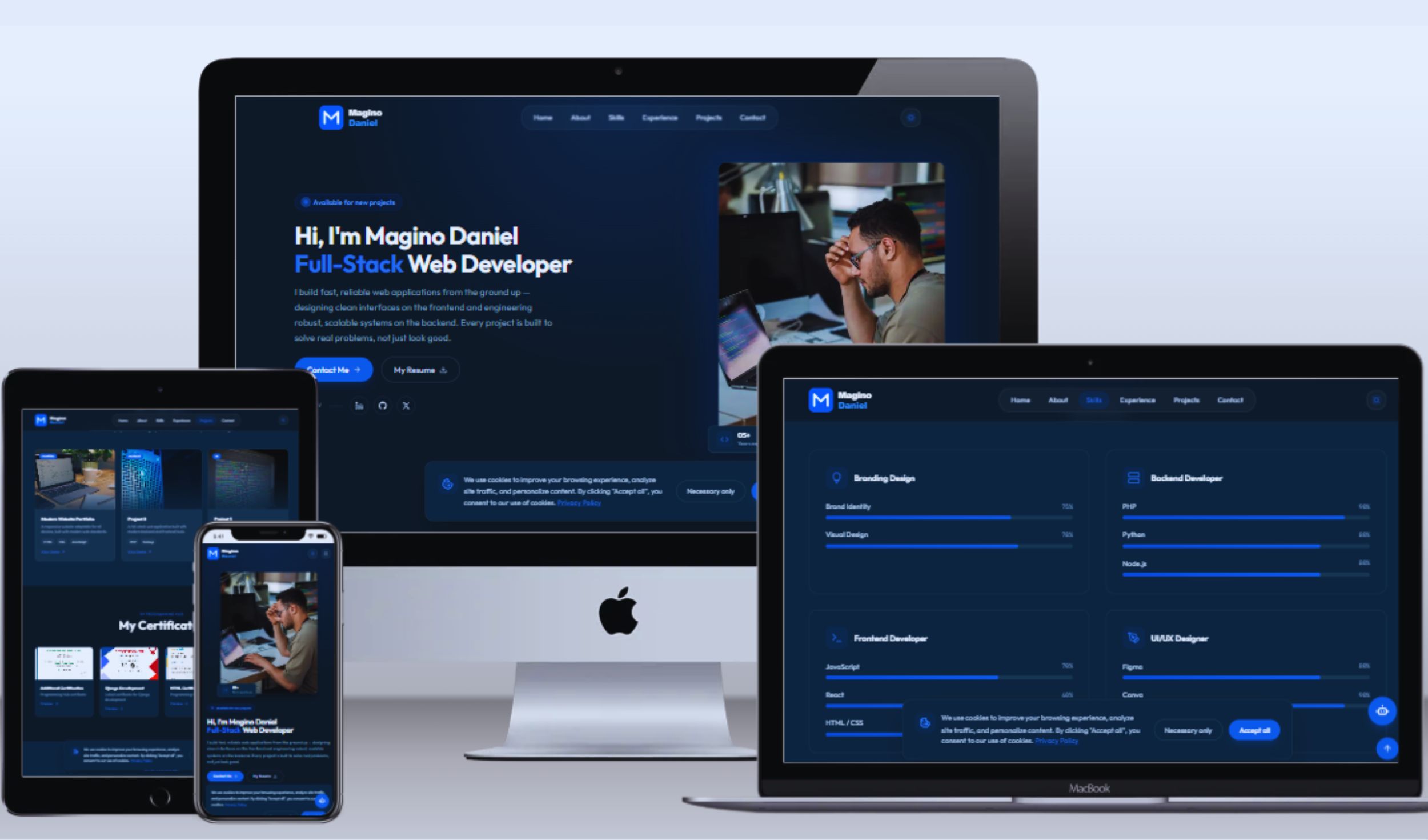 Open-Source Laravel Developer Portfolio